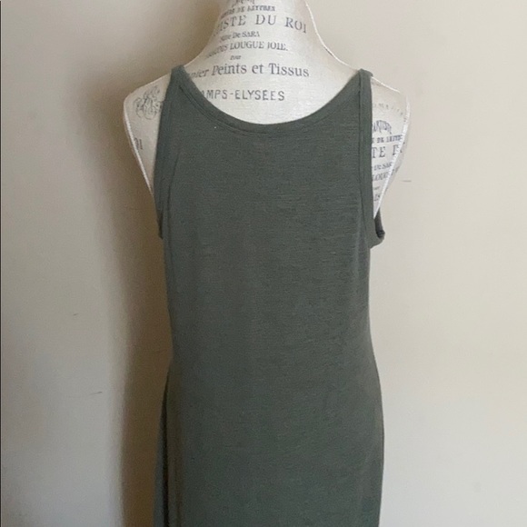 Gap Army Green Midi Dress sz L - Picture 2 of 2